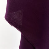 Polyester Triple Crepe Dressmaking Fabric Dark Plum Hang