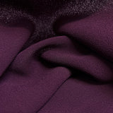 Polyester Triple Crepe Dressmaking Fabric Dark Plum CU