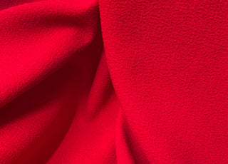 Polyester Elastane Barca Crepe Fabric Red CU