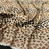 Ponte Roma Basilisk Olive Snake Print Jersey Fabric CU