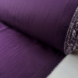 Ponto Velvet Purple Cotton_Italian Deadstock Ex Designer Suiting Fabric CU