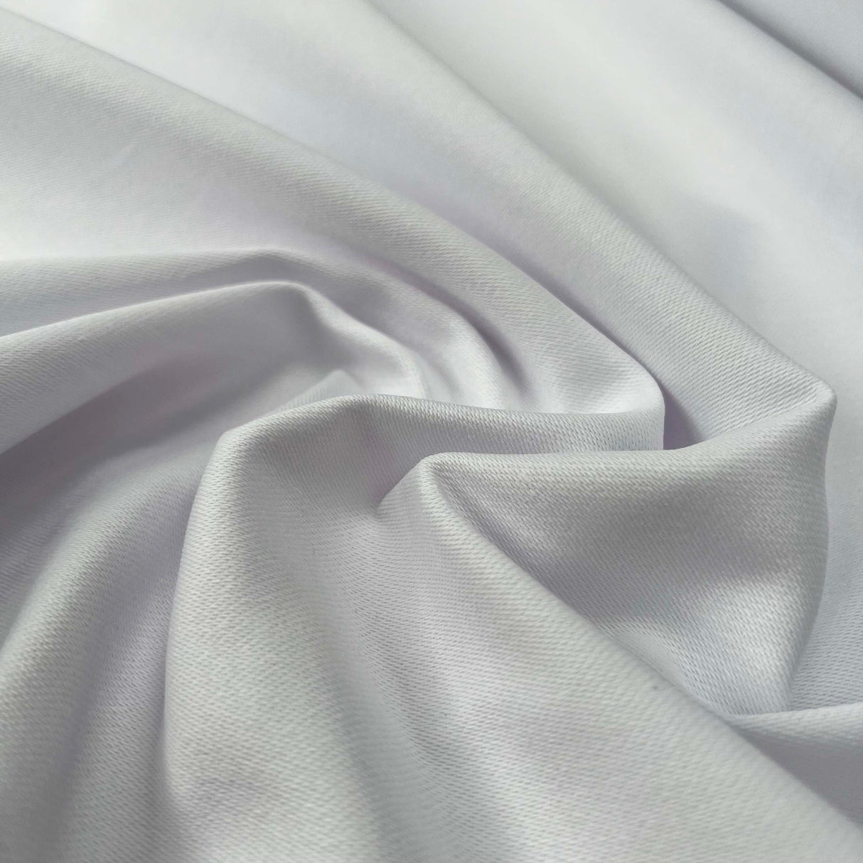 Pretender White Cotton Drill Plain Woven Trouser Fabric CU
