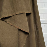 Cotton Linen Bend Plain Woven Fabric Proper Graft Khaki Hang