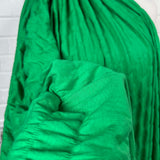 Cotton Polyester Jersey Dress Fabric Pucker Up - Green CU