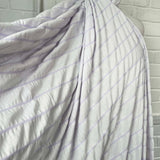 Cotton Polyester Jersey Dress Fabric Pucker Up - Lilac Stripe CU