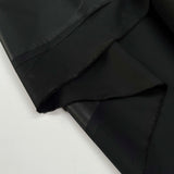 Sailaway Black Cotton Italian Waterproof Coating Fabric Fold