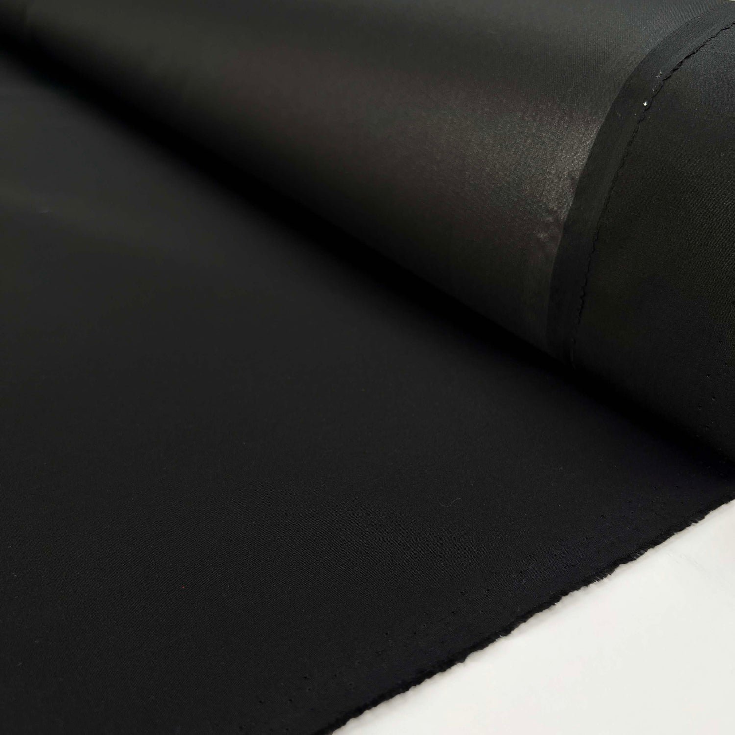 Sailaway Black Cotton Italian Waterproof Coating Fabric Roll