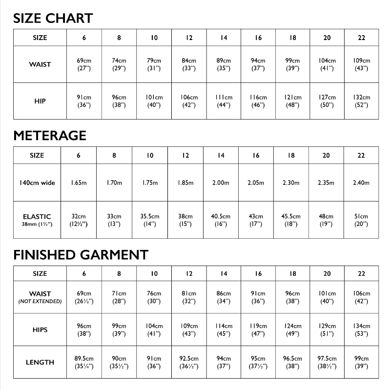 Tessuti - Alba Pants Sewing Pattern (UK 6-22)