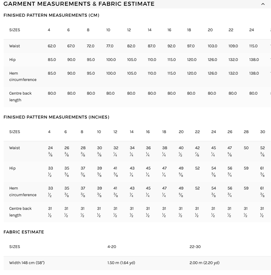Style Arc - Tommie Jeans Skirt Pattern (4-16)