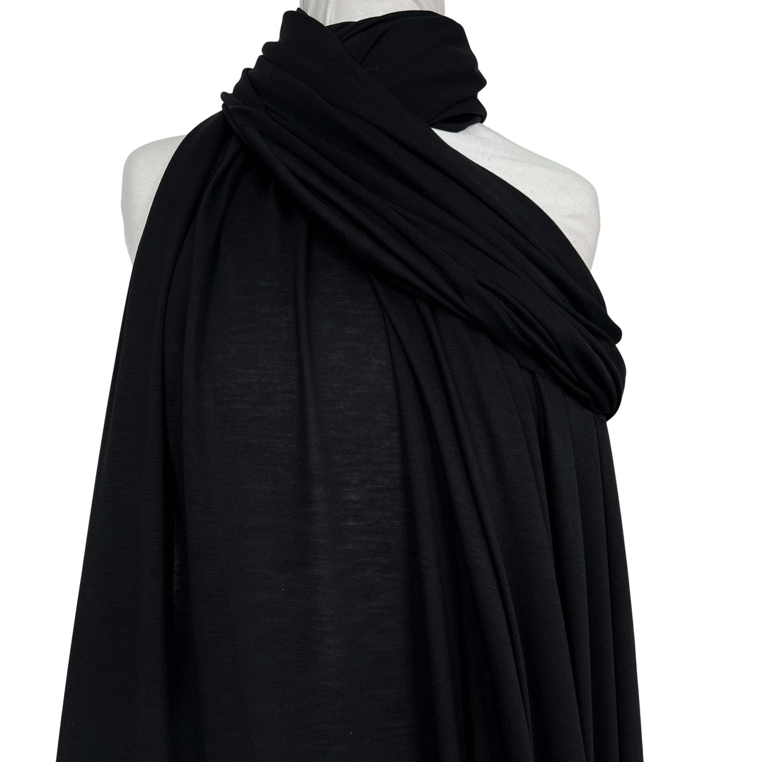 Seacell Jersey Black Plain Knitted Stretch TShirt Fabric Mannequin