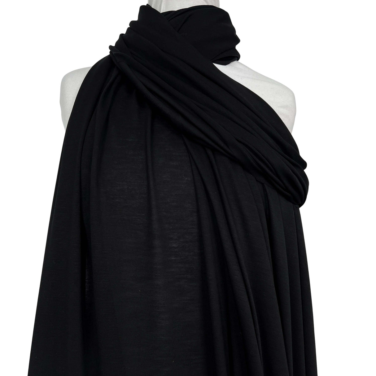 Seacell Jersey Black Plain Knitted Stretch TShirt Fabric Mannequin