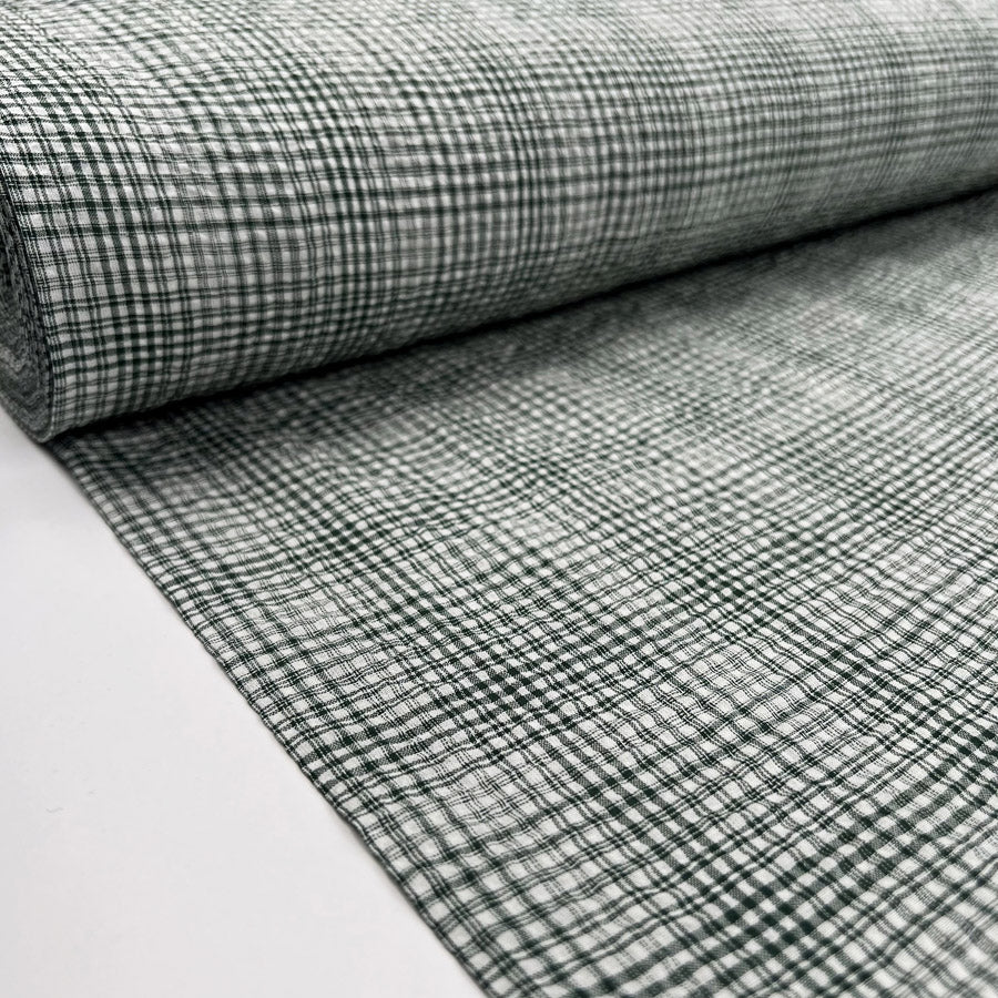 Seersucker Check - Sage