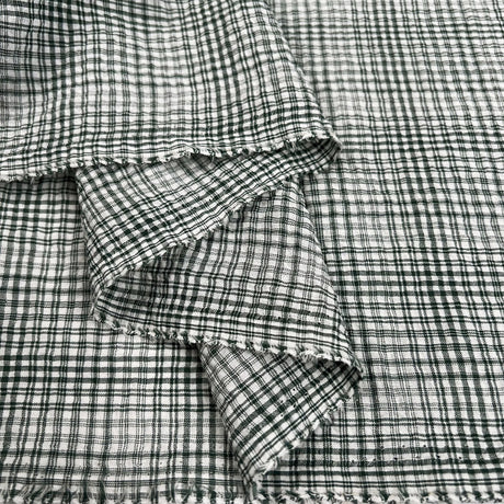 Seersucker Check - Sage