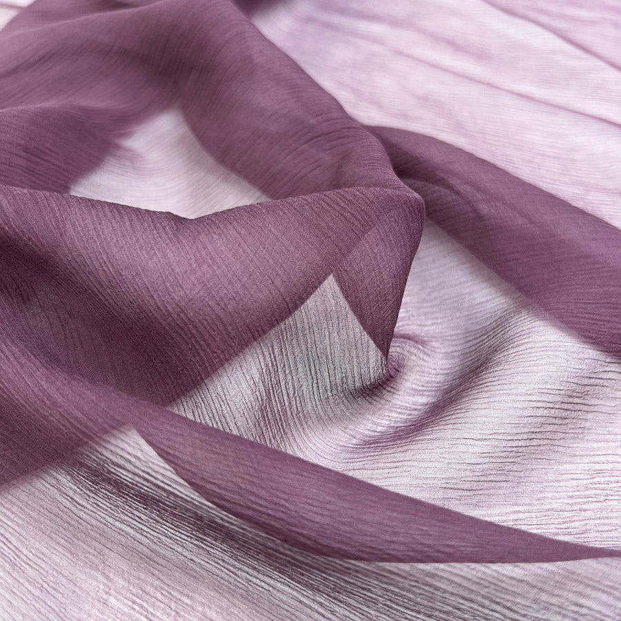 Sheer Dress Fabric For The Finer Things - Silk Chiffon - Plum CU2