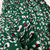 Signature Viscose Aria Green White Abstract Dress Fabric CU