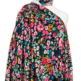 Signature Viscose Eden Pink Black Floral Dress Fabric Mannequin