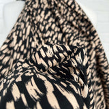 Signature Viscose Elodie Black Fawn Abstract Dress Fabric CU