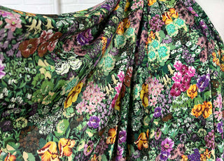 Signature Viscose Florence Floral Green Dress Fabric CU