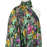 Signature Viscose Florence Floral Green Dress Fabric Mannequin