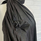 Silk Jersey Grey Marl Viscose Plain Dress Fabric CU