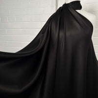 Silks of Italy - Black Satin