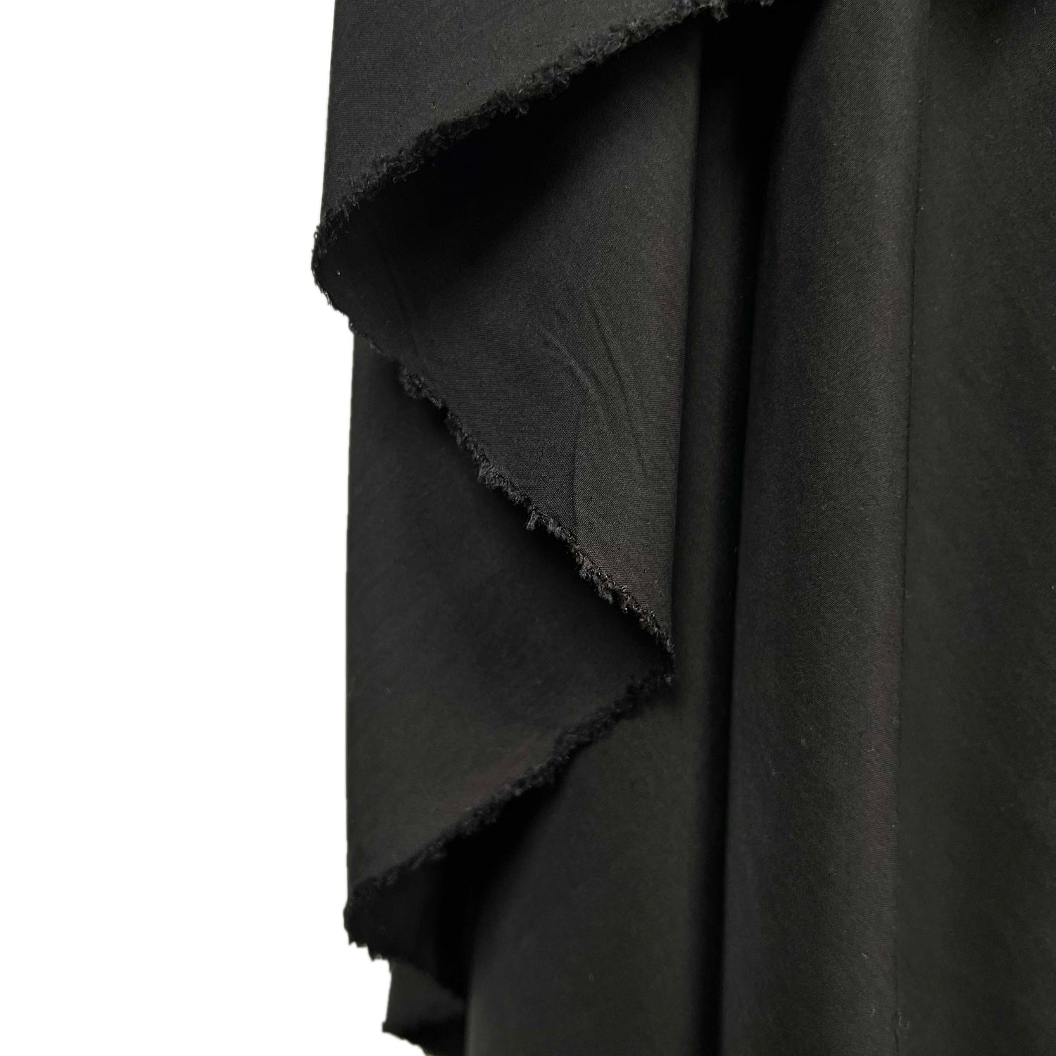 Matte Black Dress Fabric Silks of Italy - Nero Hang