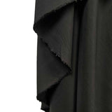 Matte Black Dress Fabric Silks of Italy - Nero Hang