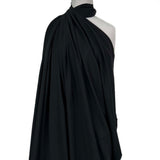 Matte Black Dress Fabric Silks of Italy - Nero Mannequin