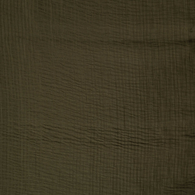 Tencel Ripple Khaki Silky Smooth Woven Dress Fabric fabric, undefined