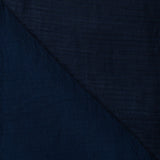 Tencel Ripple Navy Silky Smooth Woven Dress Fabric fabric, folded