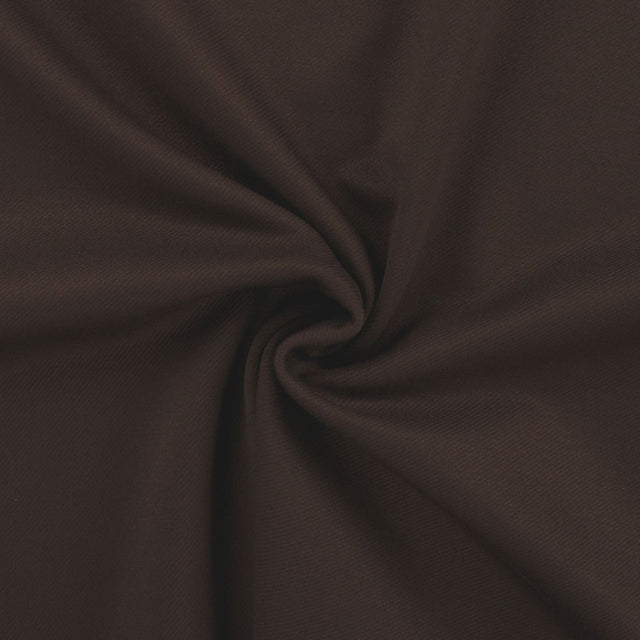 Smart Move Cocoa Punta Twill Knitted Viscose 350gsm Dress Fabric Swirl