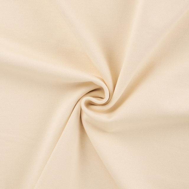 Smart Move Ecru Punta Twill Knitted Viscose 350gsm Dress Fabric Swirl