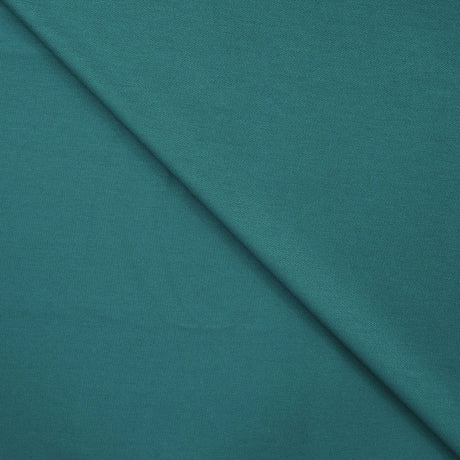 Smart Move Petrol Punta Twill Knitted Viscose 350gsm Dress Fabric Fold