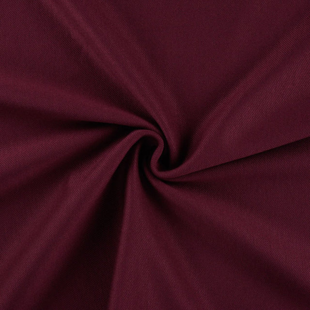 Smart Move Wine Punta Twill Knitted Viscose 350gsm Dress Fabric Swirl