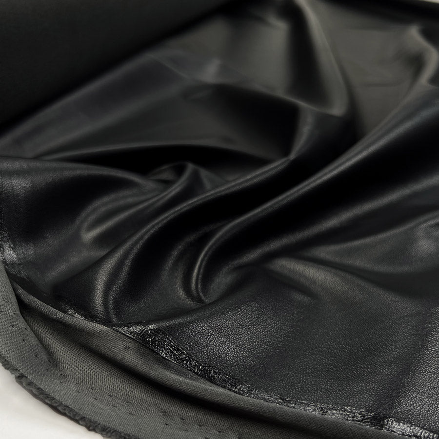 Soft Backed Faux Leather - Black