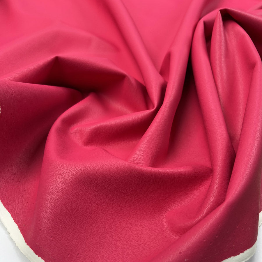 Soft Backed Faux Leather - Pink
