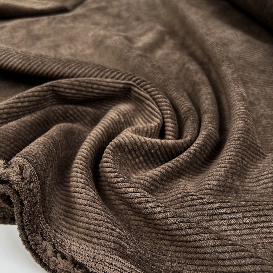 Soft Washed Corduroy - Dark Brown