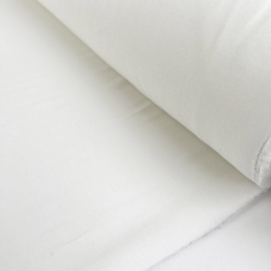 Soft White Viscose Jersey Plain Knitted Stretch Fabric Roll
