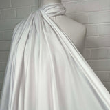 Herringbone Ex-Designer Italian Cotton Fabric Softly Spoken White Mannequin
