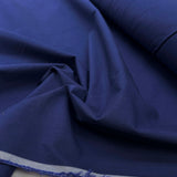 Plain French Navy Viscose Shirting Fabric Something For the Weekend CU