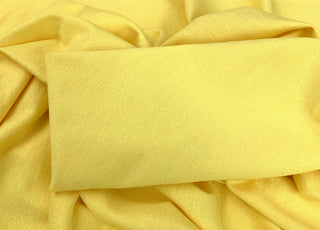 Spongle Yellow Viscose Lycra Knitted Jersey Fabric CU