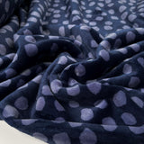 Spotty Fleece Blue Polyester Soft Coating Fabric CU
