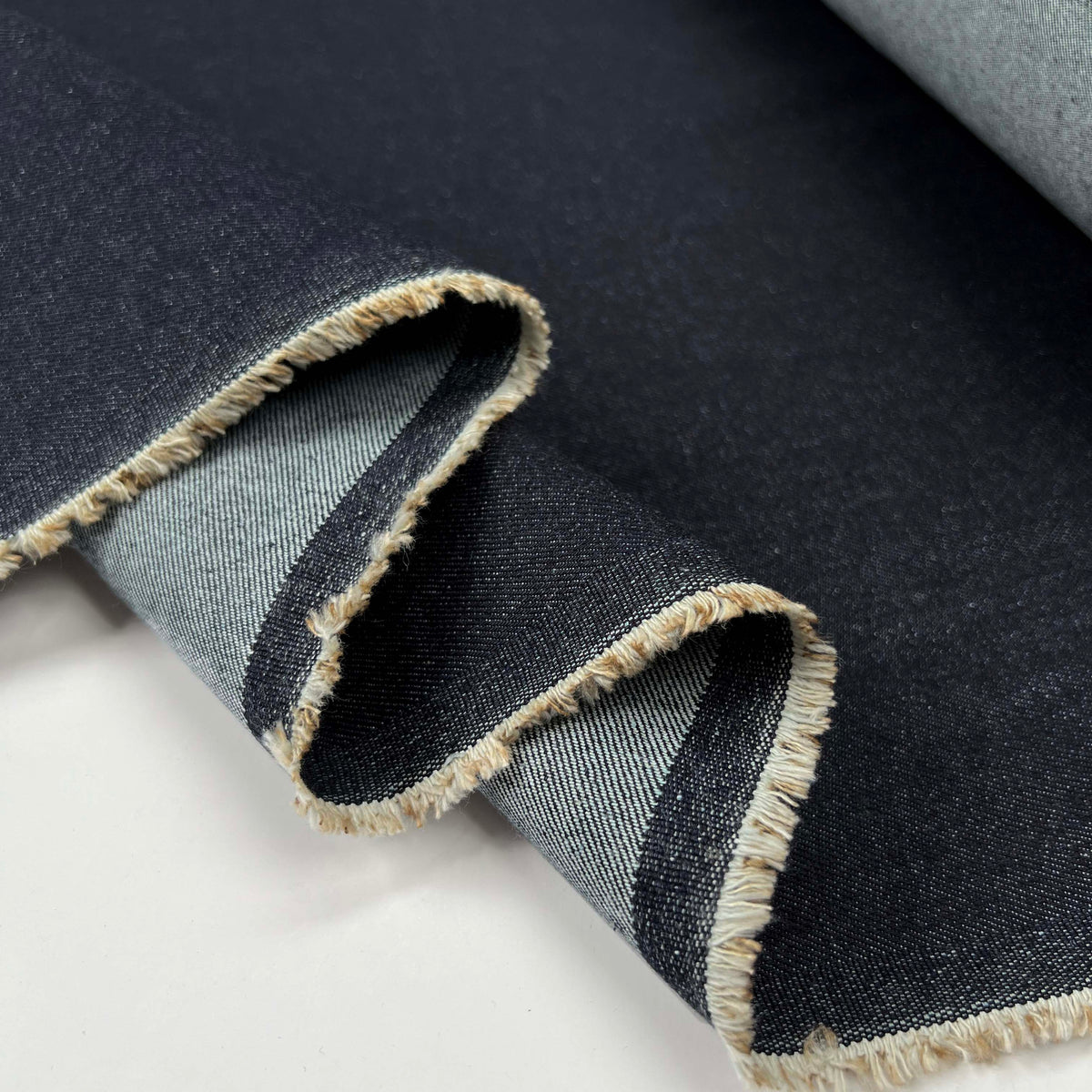 Standalone Special Cotton Lycra Stretch Woven Ex Designer Denim Jean Trouser Fabric Fold