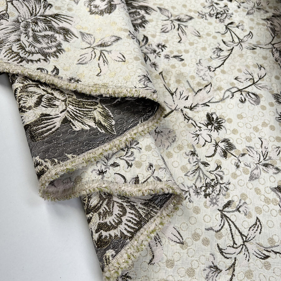 Sterling Brocade - Golden Taupe