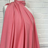 Red & White Fine Check Cotton Shirting Fabric Strawberry Picnic Mannequin