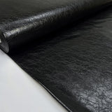 Stretch Faux Leather - Black