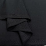 Polyester Viscose Elastane Suiting Fabric Stretch Twill Black Fold
