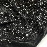 Stretch Velvet Noir - Sparkle