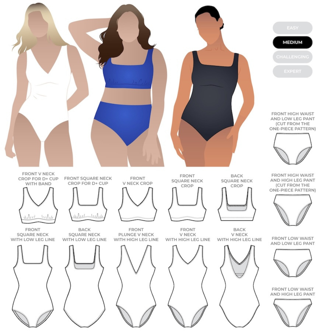 Style Arc - Hamilton Swim Set Pattern (UK 18-30)