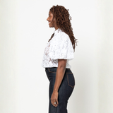 Style Arc Dallas Woven Shirt Dress Pattern White Side